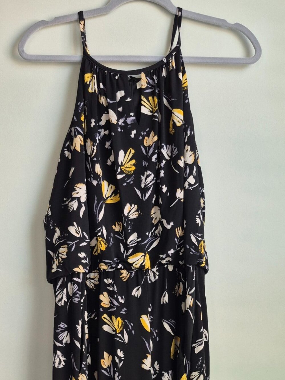 London Times Women’s Floral Wide Leg Sleeveless Jumpsuit Size 12